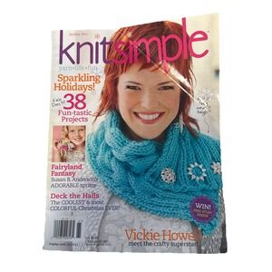 Knit Simple Magazine Holiday 2011 Issue Vickit Howell 38 Projects Knit Patterns
